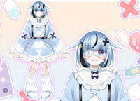 1点限定】天使界隈眼帯地雷メイドちゃん【VTStudio対応】 - アマガ