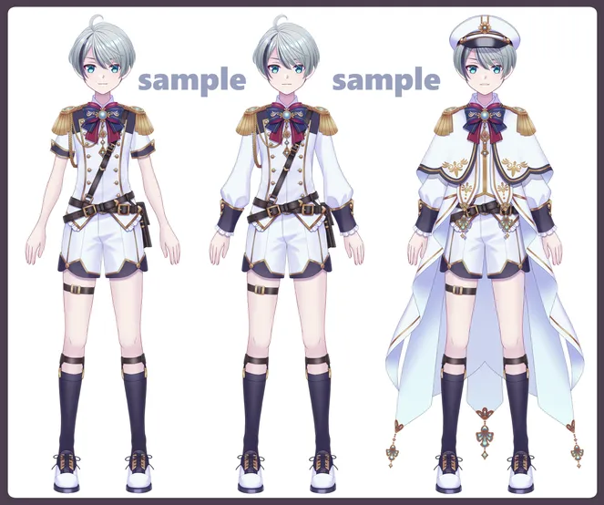 パーツ分け済みPSD】軍服の少年【限定1点】 - あさ - nizima by Live2D