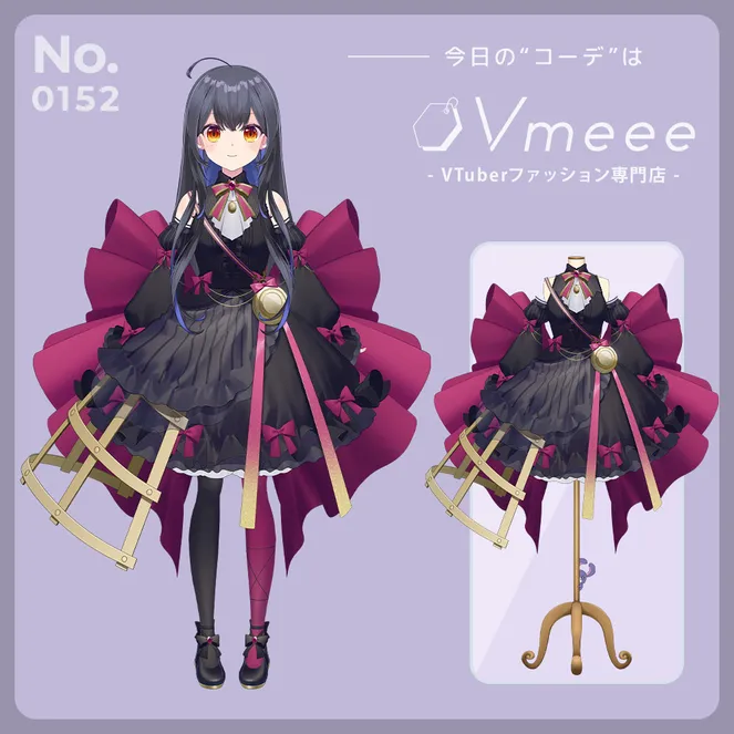 VTuber/衣装】ローズゴシック【Vmeee】 - うさねこメモリー - nizima