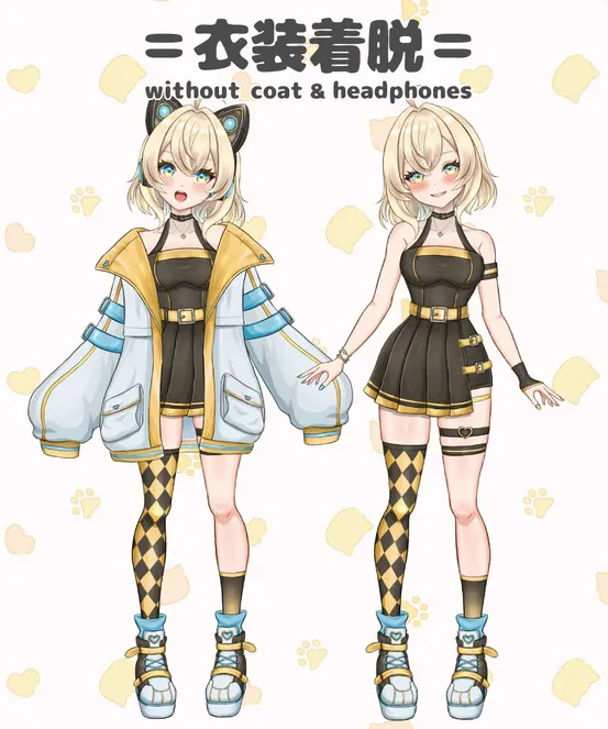 限定1点】ちび変身できる猫耳ヘッドホンの女の子☆差分多数 - ElmSnow