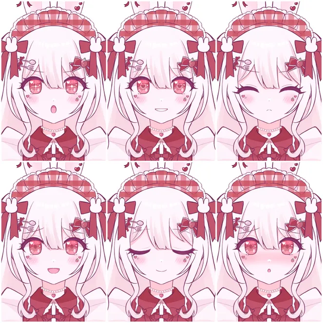 限定1点】苺うさぎちゃん - 月見 - nizima by Live2D