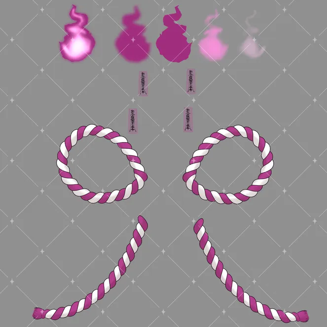 限定1点】和風きつねモチーフの女の子【パーツ分け済みPSD】 - 橘夏