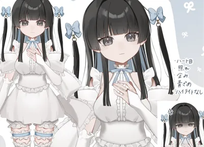 限定一点】水色がイメージカラーの白猫の女の子【VTS対応 限定一点】水色がイメージカラーの白猫の女の子【VTS対応