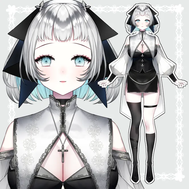 美緒様パーツ 汎用型】シスター風の女の子【パーツ分けpsd】 - 杜 りと - nizima by