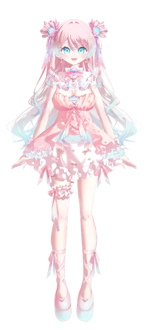 パーツ分けPSD】【限定1点】貝殻モチーフの女の子 - 昼月ぼぶ - nizima
