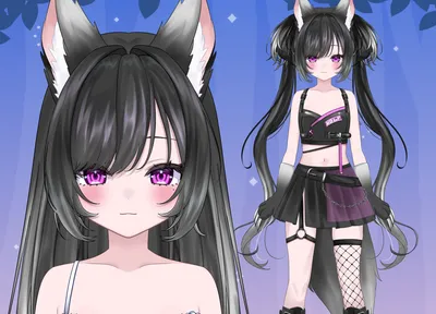 オオカミちゃん】パーツ分けPSD - 皐月 - nizima by Live2D