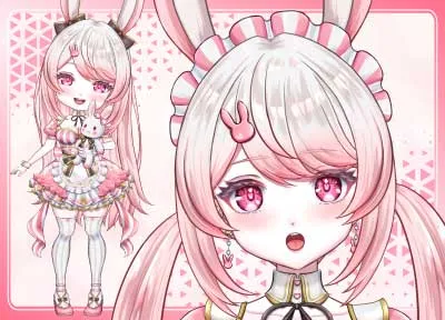 限定1点】ちび変身できる猫耳ヘッドホンの女の子☆差分多数 - ElmSnow
