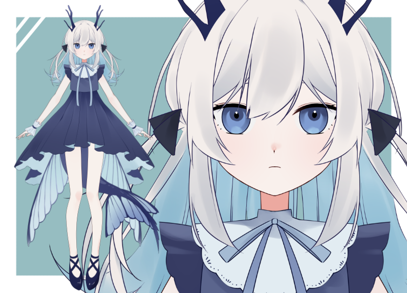 パーツ分け済みPSD】海に住む女の子【限定1点】 - もぐもぐ - nizima