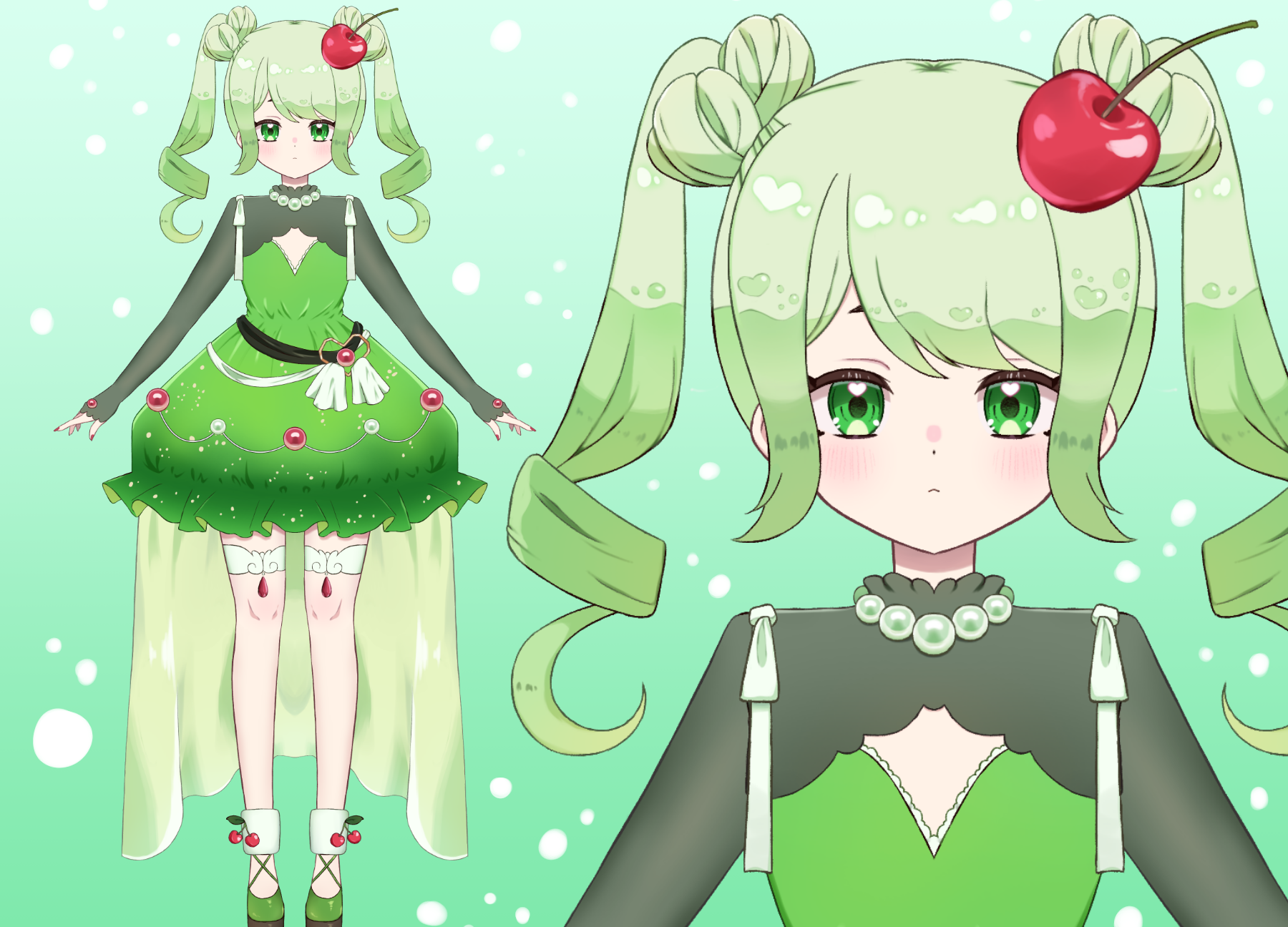 メロンソーダの女の子 - 水色 ゆゆ - nizima by Live2D