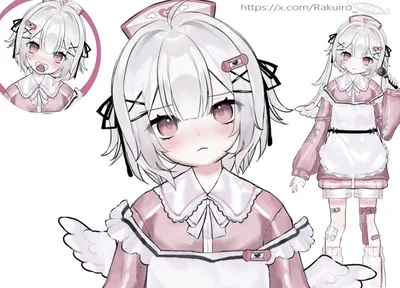 1点限定】天使界隈眼帯地雷メイドちゃん【VTStudio対応】 - アマガ