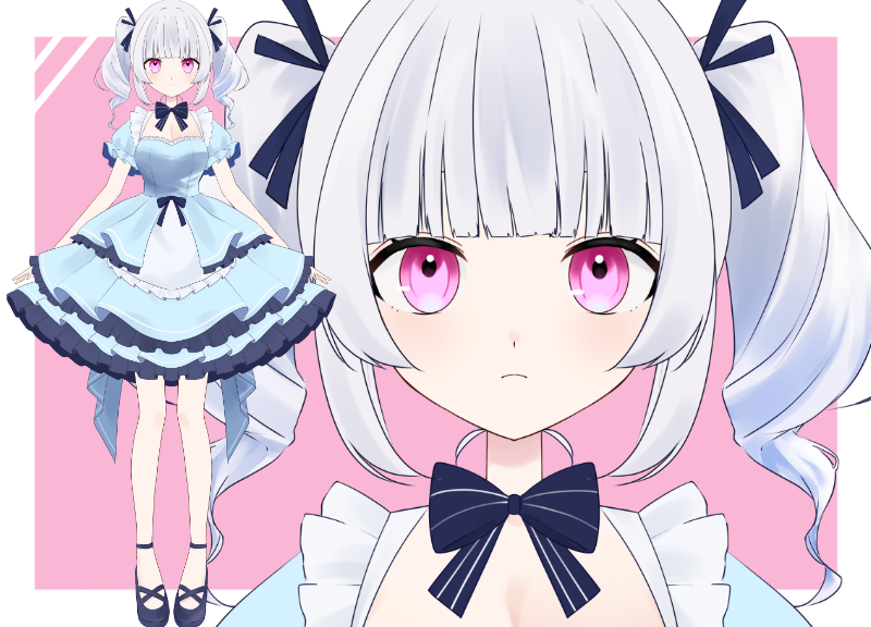 パーツ分け済みPSD】フリルの女の子【限定1点】 - もぐもぐ - nizima