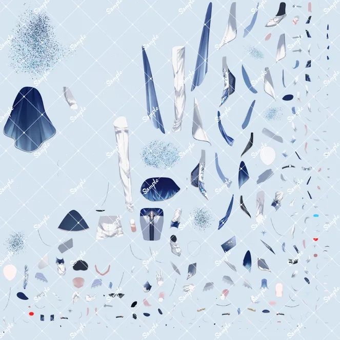 パーツ分け済みPSD】青星の王子様【限定1点】 - なしろせつ - nizima