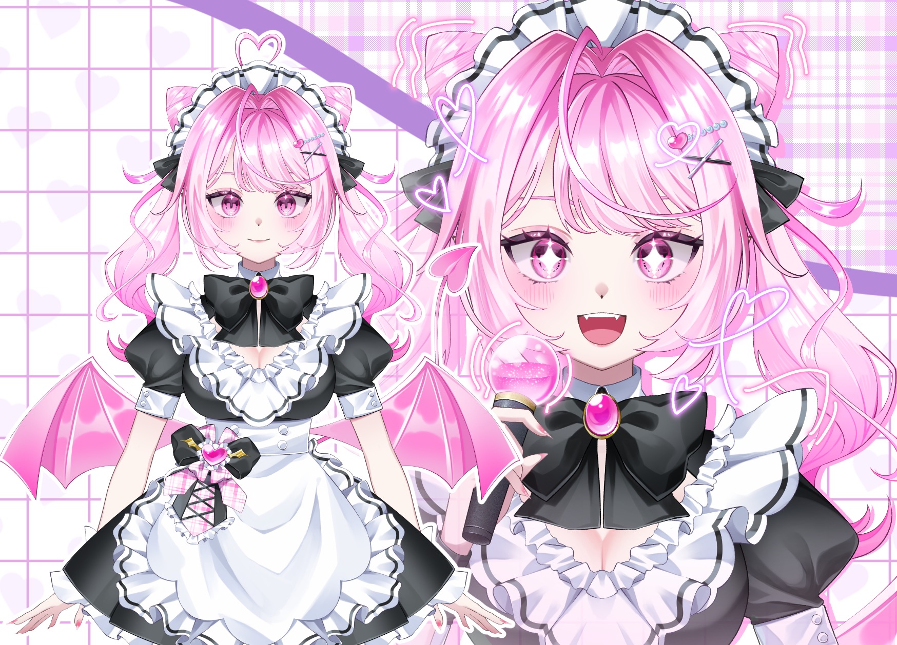限定1点】小悪魔×メイド見習いの女の子【パーツ分け済みPSD】 - みんに
