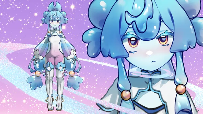 スライムモチーフの女の子【限定販売】 - peristerite - nizima by Live2D