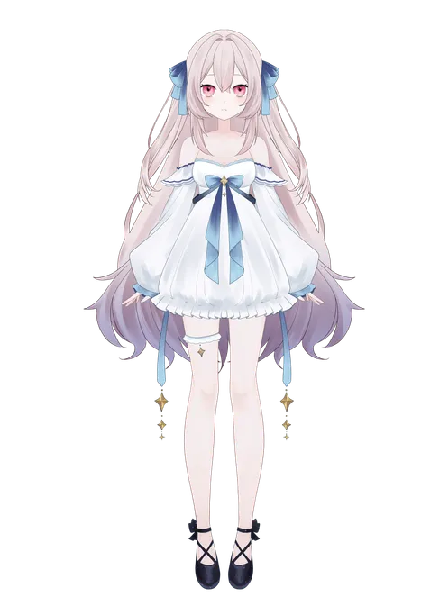 パーツ分け済みPSD】星イメージの女の子【限定1点】 - もぐもぐ