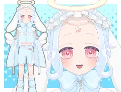 パーツ分け済みPSD】天使モチーフの女の子【汎用イラスト】 - Yogi