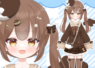 限定1点】ココア×天使の女の子【パーツ分け済psd】 - ろゆ - nizima by