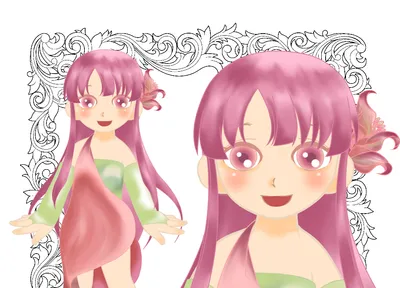 よっしぃ様❣️オーダーページ＊花かんむりの女の子 限定1点】お花の女の子【VTS対応】 - setoame - nizima by Live2D