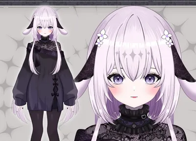 限定一点】和風黒猫の女の子【パーツ分け済PSD】 - 伽羅屋 - nizima by