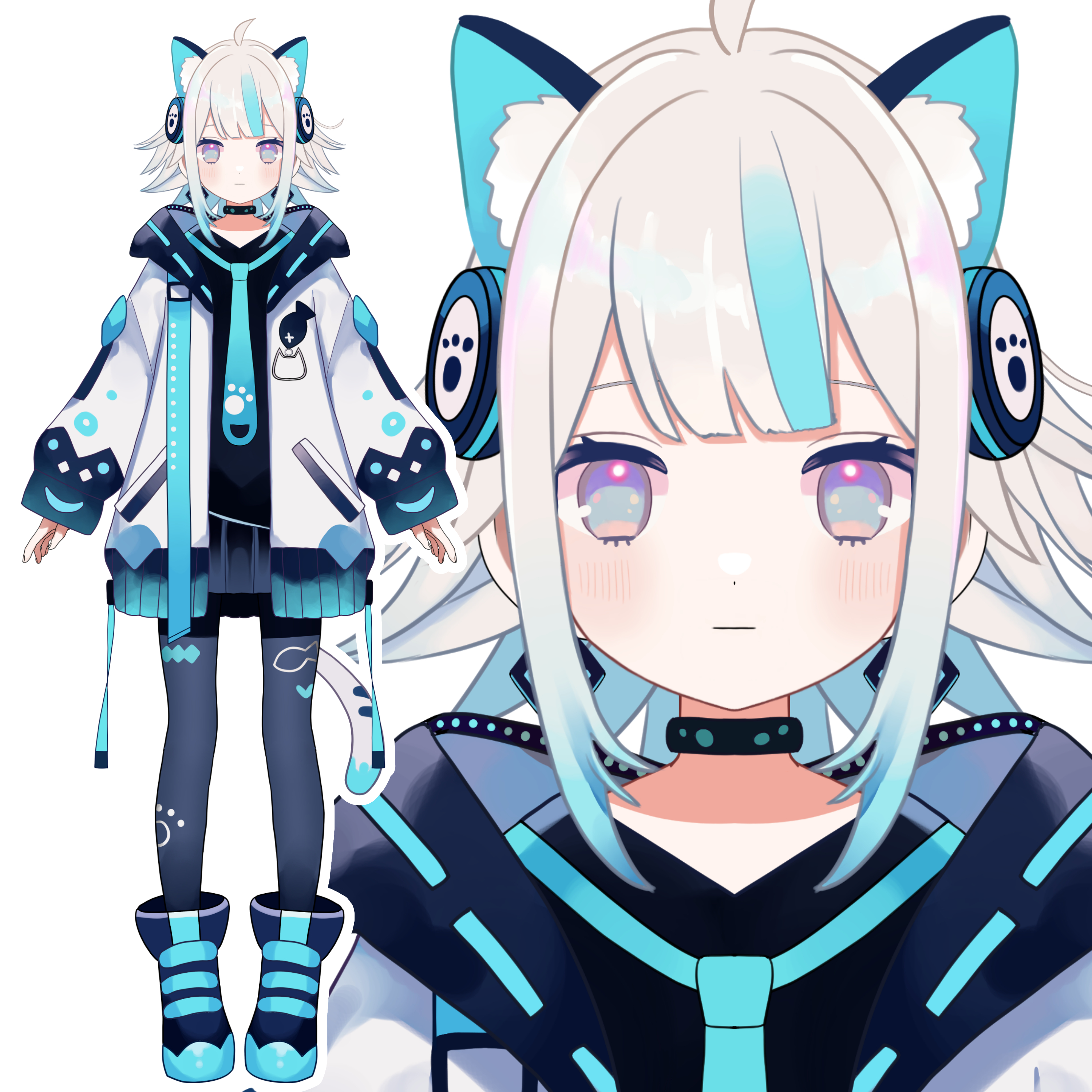 予約可能です】猫耳女の子【限定1点】 - 八百枝 豆ノ助 - nizima by Live2D