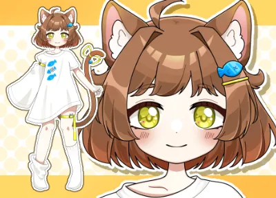 パーツ分け済みPSD】うさ耳女の子【限定1点】 - もちゃぱャ - nizima