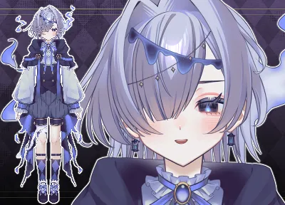 パーツ分け済みPSD】妖火の少年【限定1点】 - 月城れい - nizima by Live2D