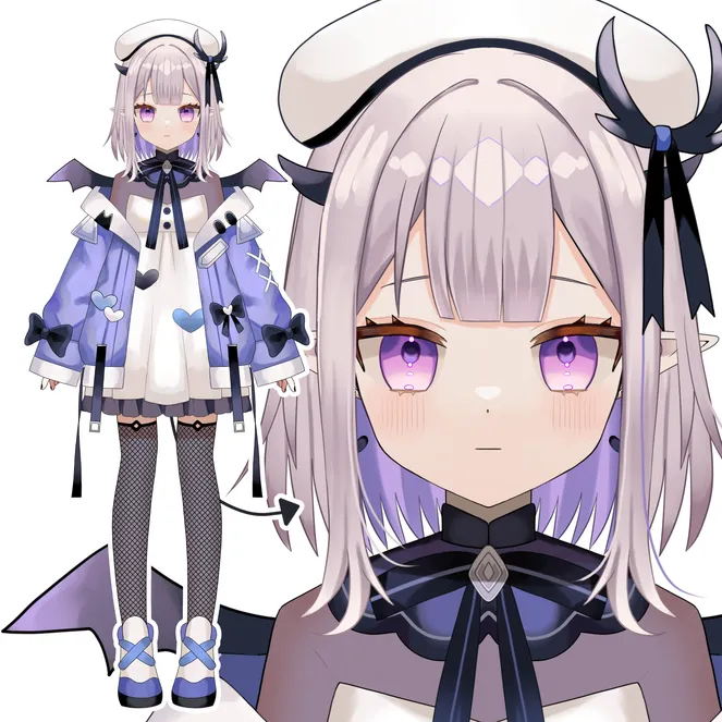 限定1点】紫デビルの女の子【Vbridger対応】 - 八百枝 豆ノ助 - nizima