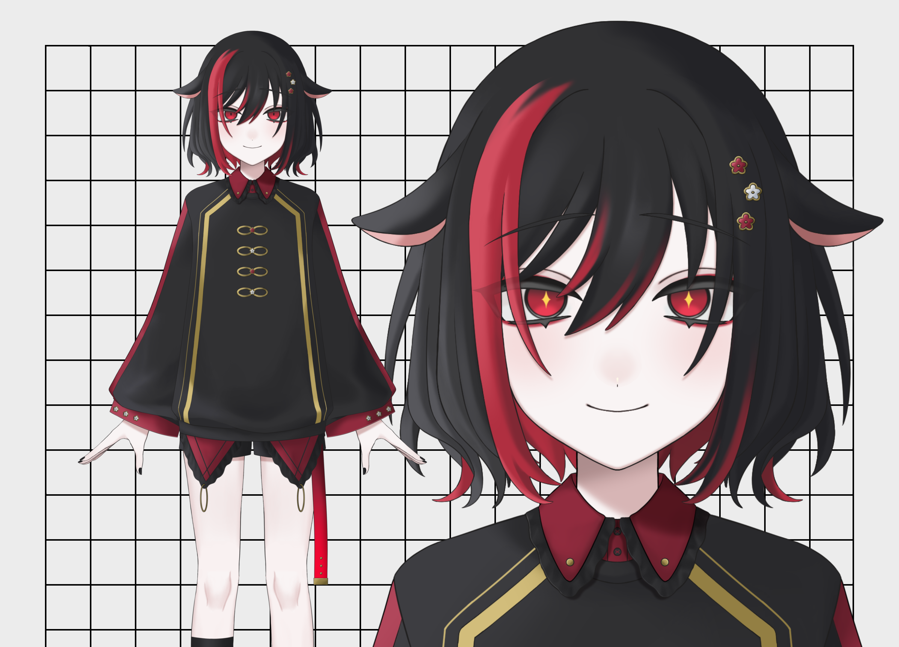 追加分◆ やまちゃん 中性黒ヤギちゃん - ふぅ。 - nizima by Live2D