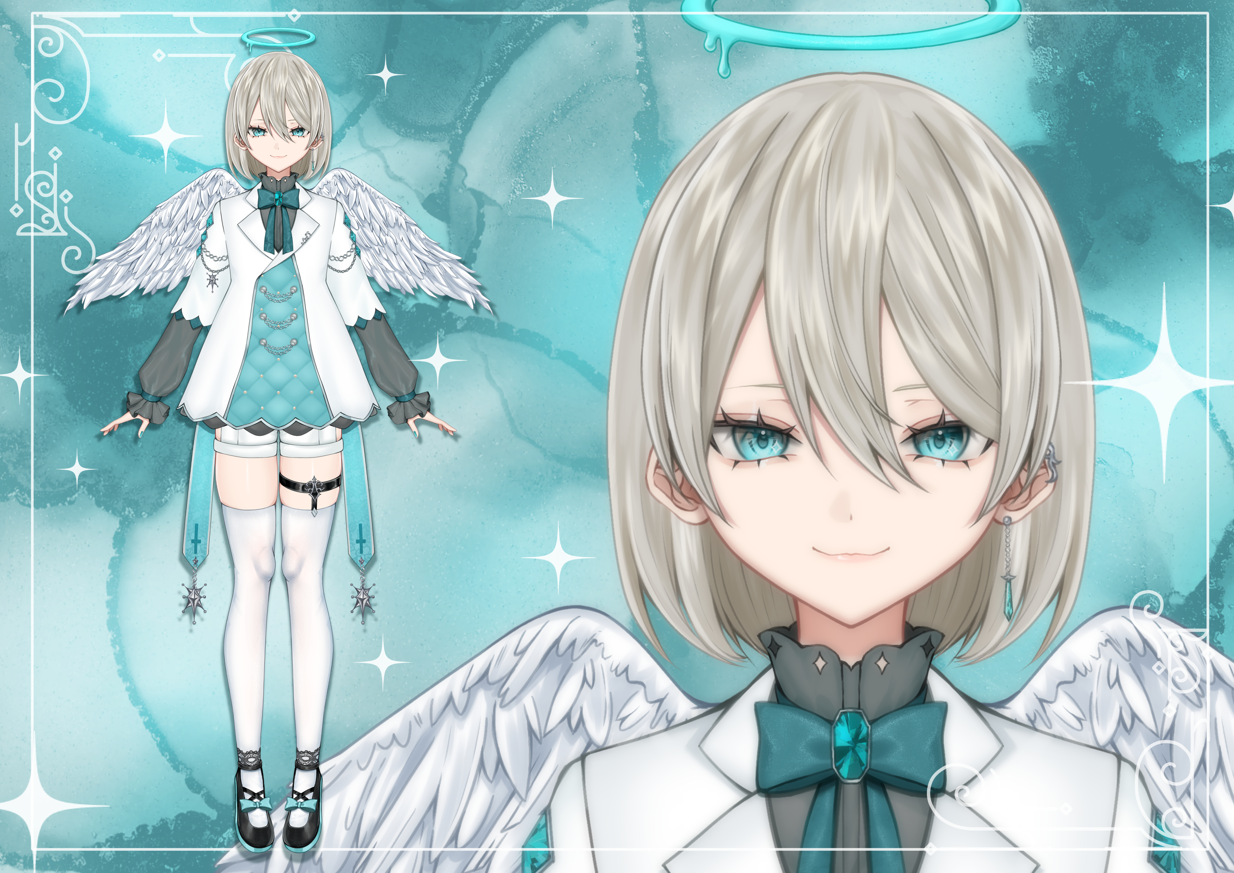 限定1点】中性的な天使さん【パーツ分け済psd】 - 柚月依 - nizima by