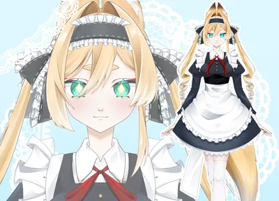 限定1点】メイドちゃん【パーツ分け済みPSD】 - Petaro - nizima by