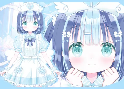 限定1点】グリーンの魔法少女ちゃん【VTS対応】 - 画藤ショコラ