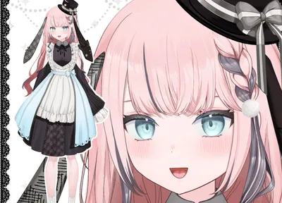 限定一点】手紙をモチーフにしたピンク髪の小悪魔【モーション差分多