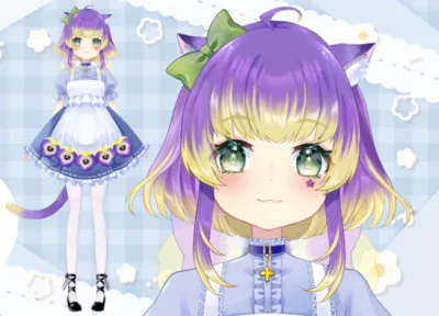 VTS】中華風電気うさぎの子【限定一点】 - nɐɹ - nizima by Live2D