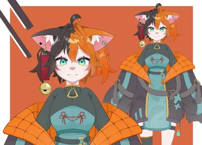 限定1点】三毛猫の女の子【VTS対応】 - 灰音 - nizima by Live2D