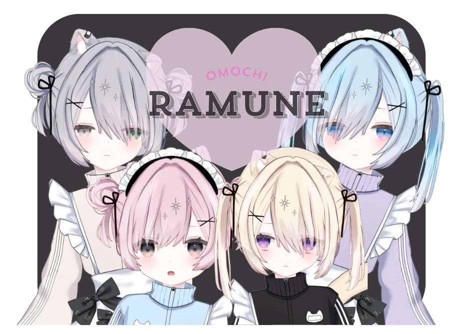 らむらむ様ご確認用です♥ Live2dモデルらむねちゃん 色変え 表情