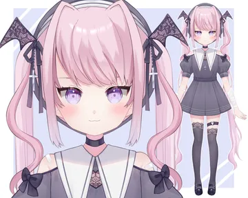 汎用立ち絵] Shiro [パーツ分け済みPSD] - Katabami☘ - nizima by Live2D