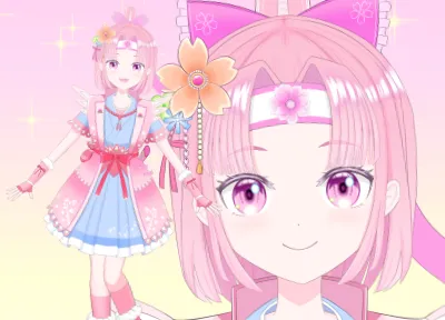 限定一点】手紙をモチーフにしたピンク髪の小悪魔【モーション差分多