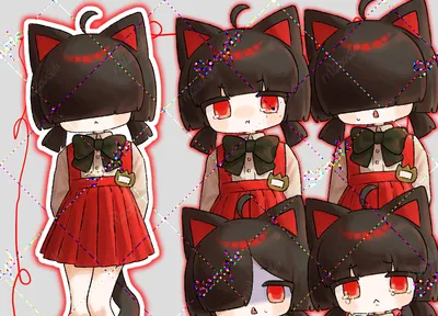 パーツ分け済みPSD】うさ耳女の子【限定1点】 - もちゃぱャ - nizima