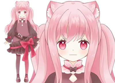 限定1点】猫耳の女の子【予約可能です！】 - 八百枝 豆ノ助 - nizima