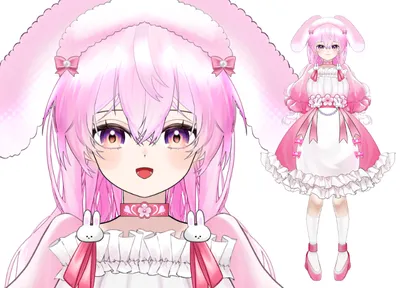 限定1点】苺うさぎちゃん - 月見 - nizima by Live2D