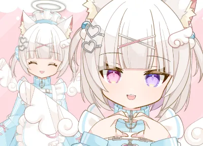 Live2dモデル】らむねちゃん 色変え 表情 髪型 カスタム可能【汎用