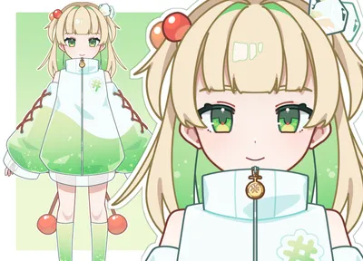 Vtuber用】青ジャージメイドちゃん（着脱可）PSDデータ - ひるま