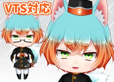限定1点】きつね巫女ちゃん・VTS対応 - 杏仁茶漬け - nizima by Live2D
