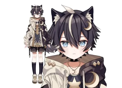 予約可能です】猫耳女の子【限定1点】 - 八百枝 豆ノ助 - nizima by Live2D