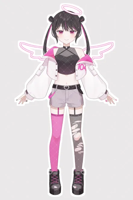 汎用イラスト】小悪魔な天使ちゃん【パーツ分け済み】 - いとり