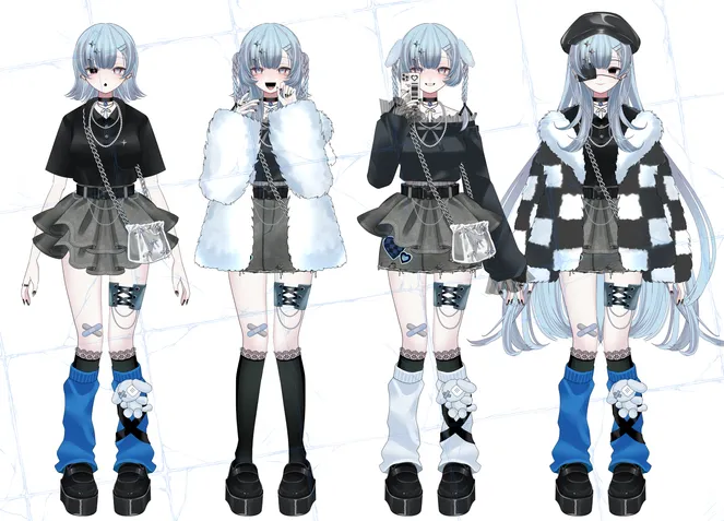 差分30種類以上】【vbridger対応】【限定1点】【高可動域】aqua