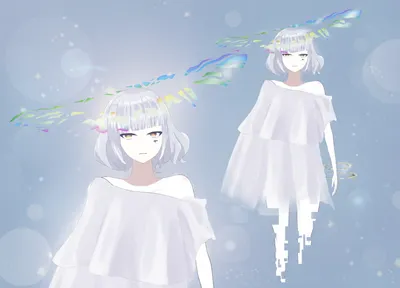 1点限定】天使界隈眼帯地雷メイドちゃん【VTStudio対応】 - アマガ