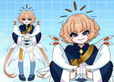 ムラサキ髪のお団子の女の子【VBridger対応モデル】【限定一点