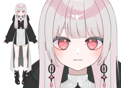 ご確認ページ　左耳の先ピンクに　あと全体的に明るく彩色+猫部分をツヤ出し 限定一点】ピンク色系のネコ耳ゲーマー少女【VTS対応】 - STUDIO