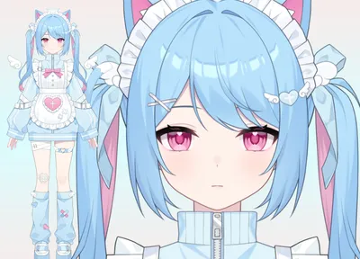 限定1点】三毛猫の女の子【VTS対応】 - 灰音 - nizima by Live2D